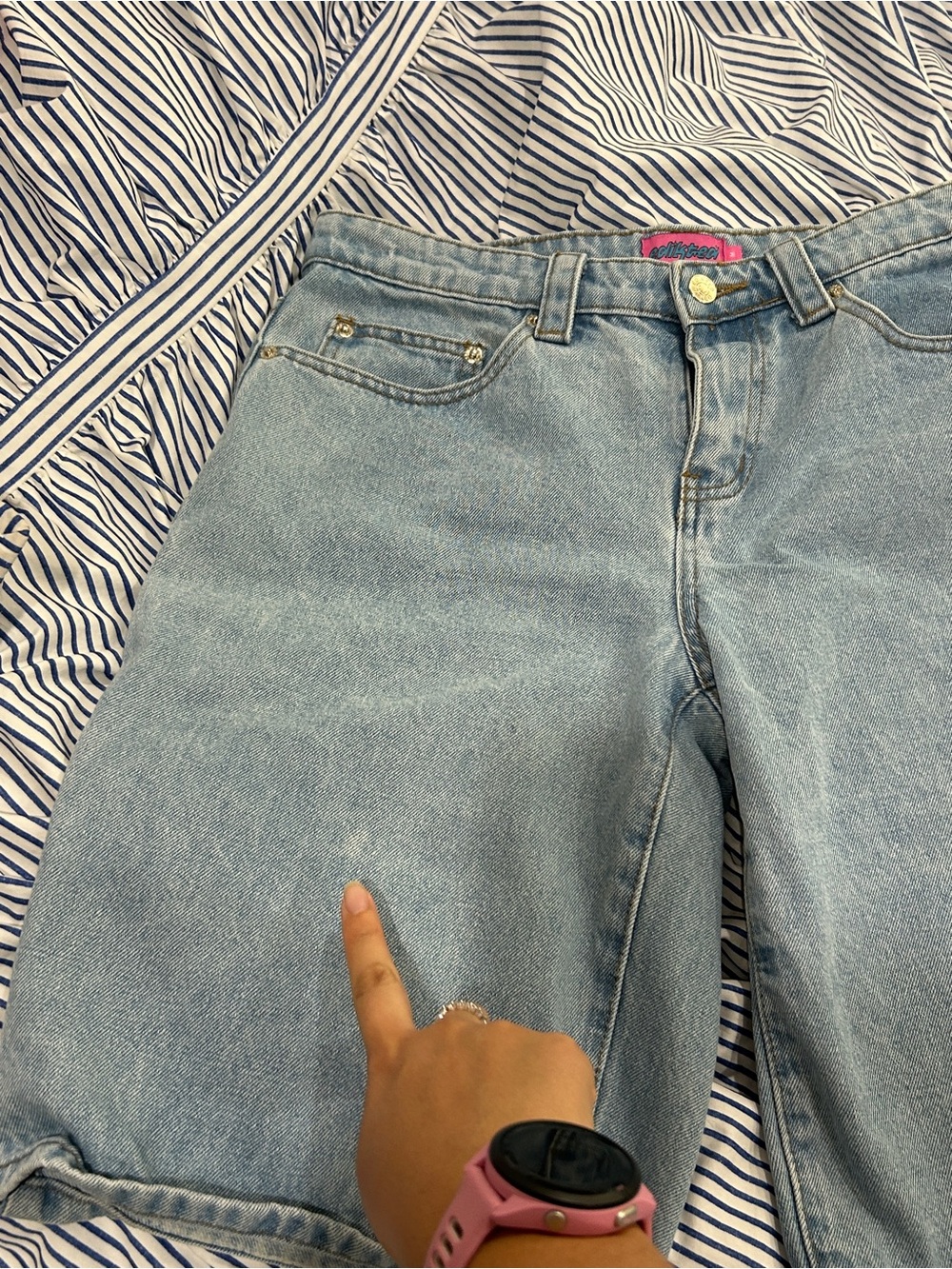 Edikted Denim Carpenter Shorts - Picture 7 of 7